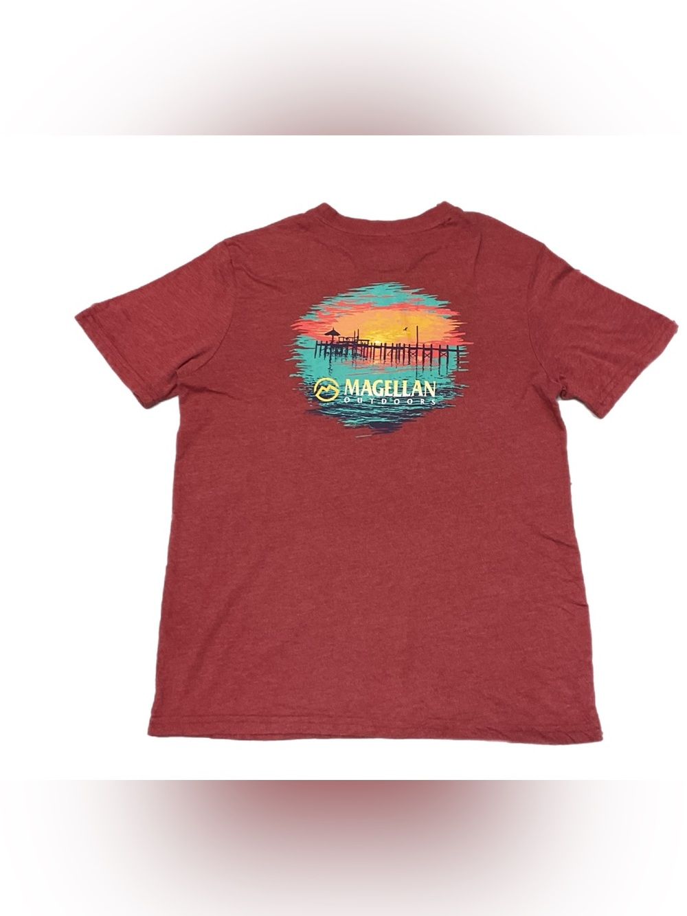 Magellan Outdoors Sunset Pier Graphic T-Shirt - Picture 2 of 9